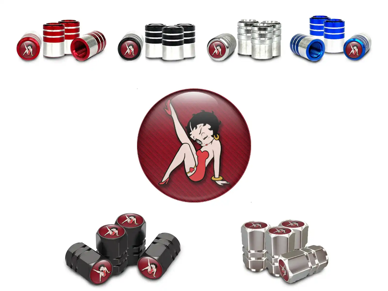 Tire Valve Covers for Cars Peak Performance Alloy